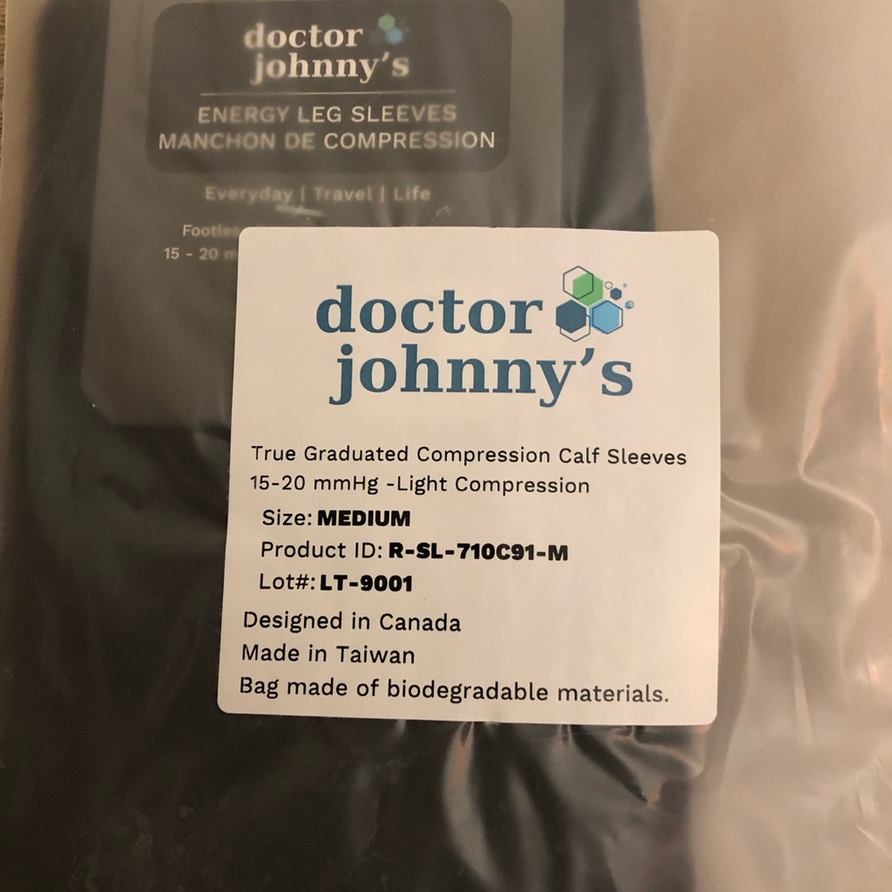 Black Compression Calf Sleeves